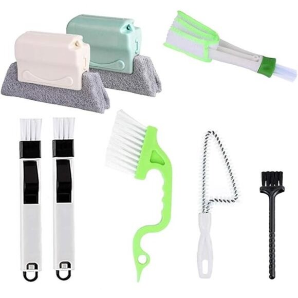 8 Pcs Hand-held Groove Gap Cleaning Tools,Door Window Track Cleaning Tools - Picture 1 of 8